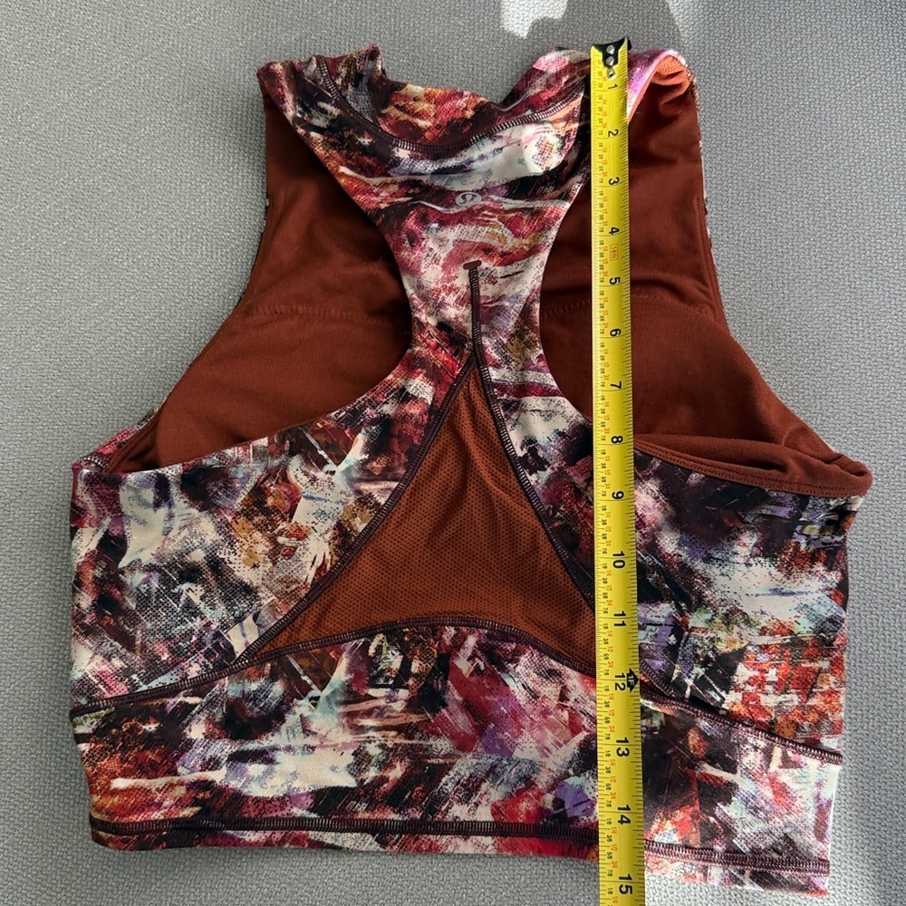 Lululemon Everlux and Mesh Cropped Tank Size 6 - Picture 7 of 8